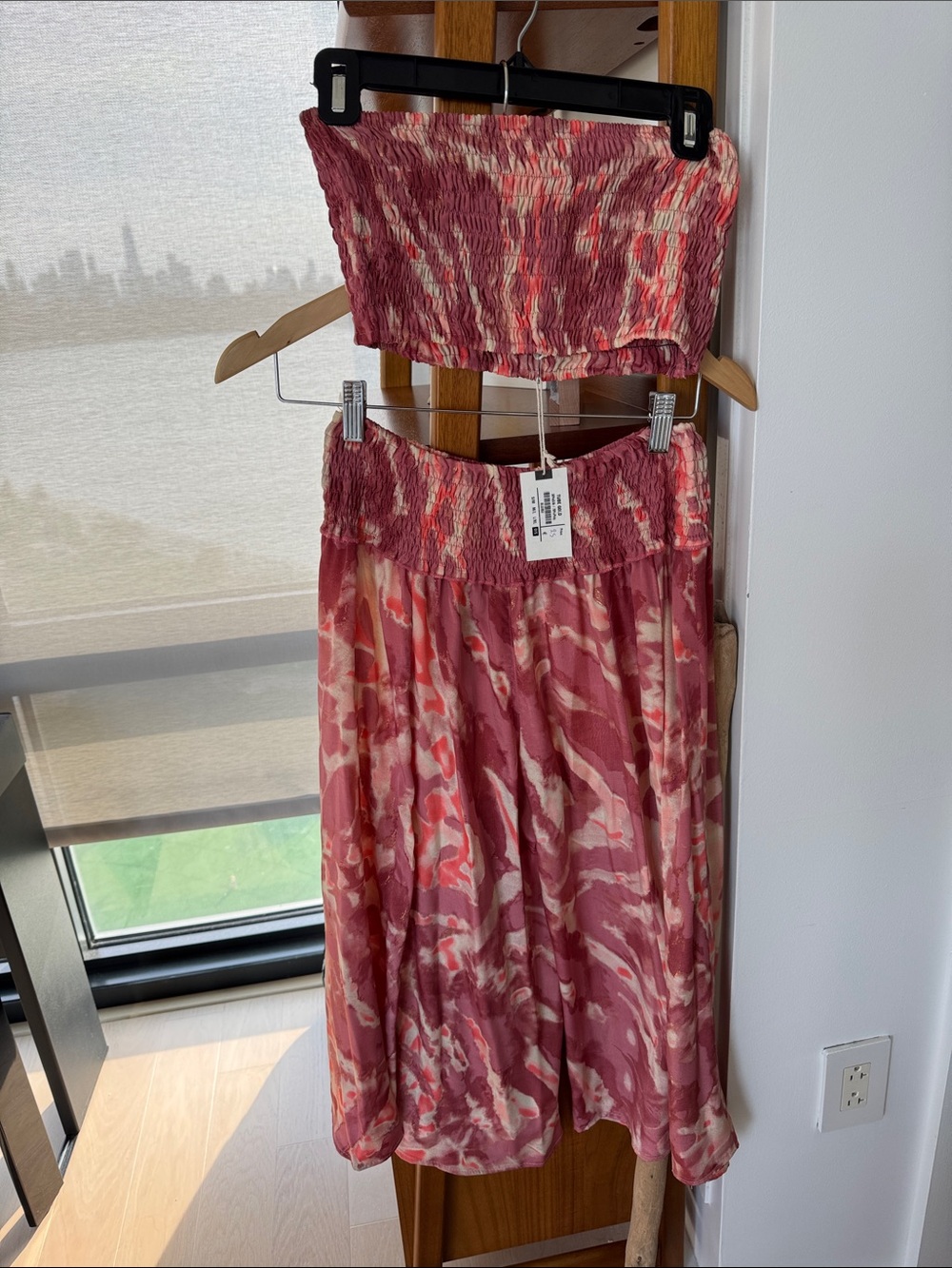 Pink Marble Two-Piece Set